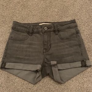 Dark gray PacSun jean shorts